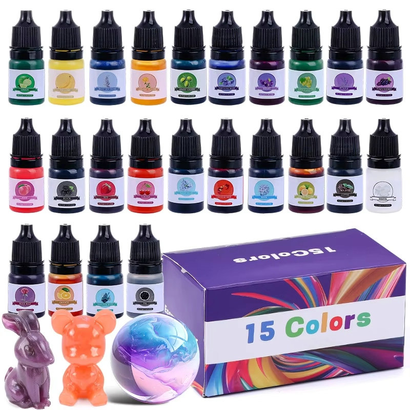 Resin Pigment Set - Цветной пигмент из эпоксидной смолы, 24