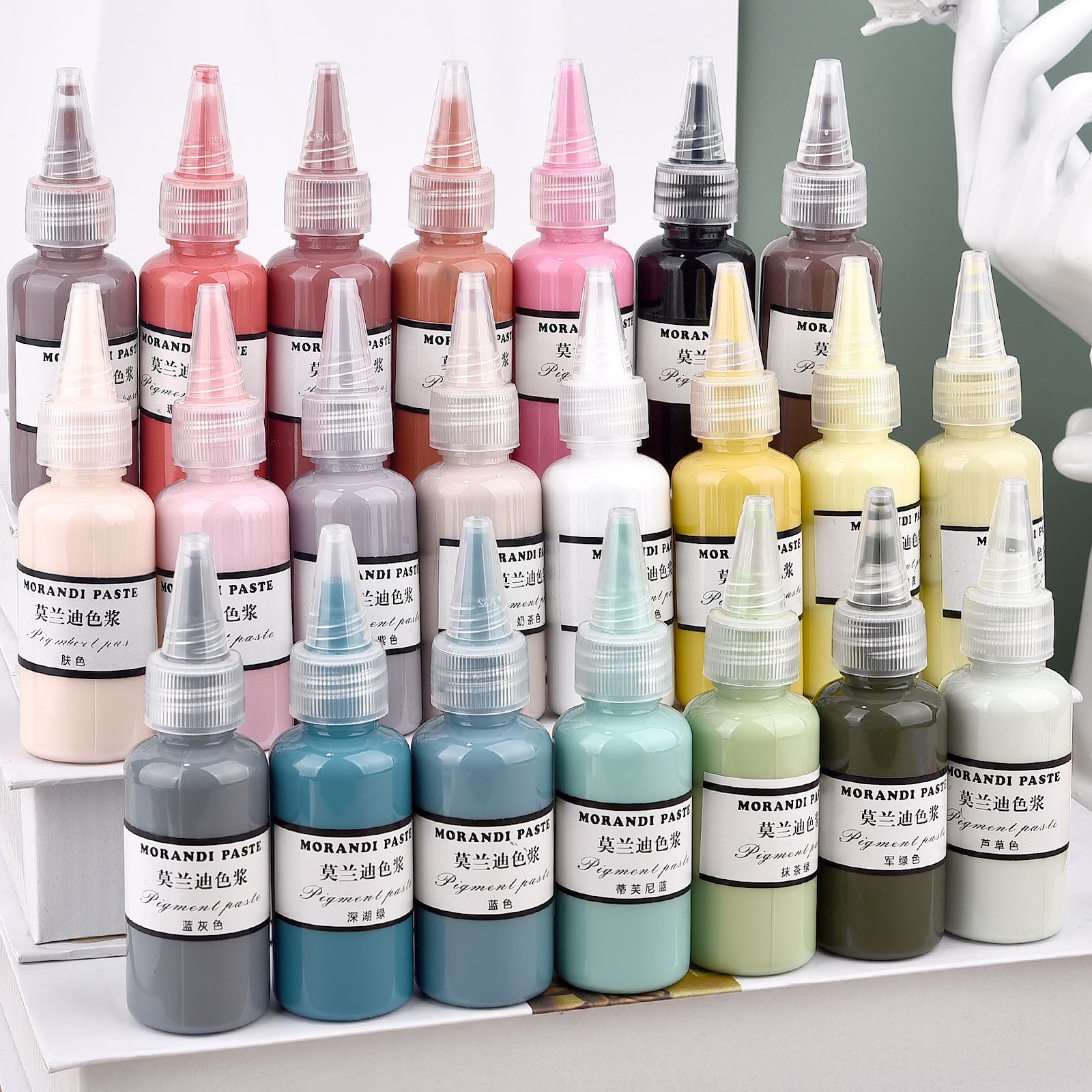 Resin Pigment Set - Цвета Morandi, пигменты из жидкой смолы,