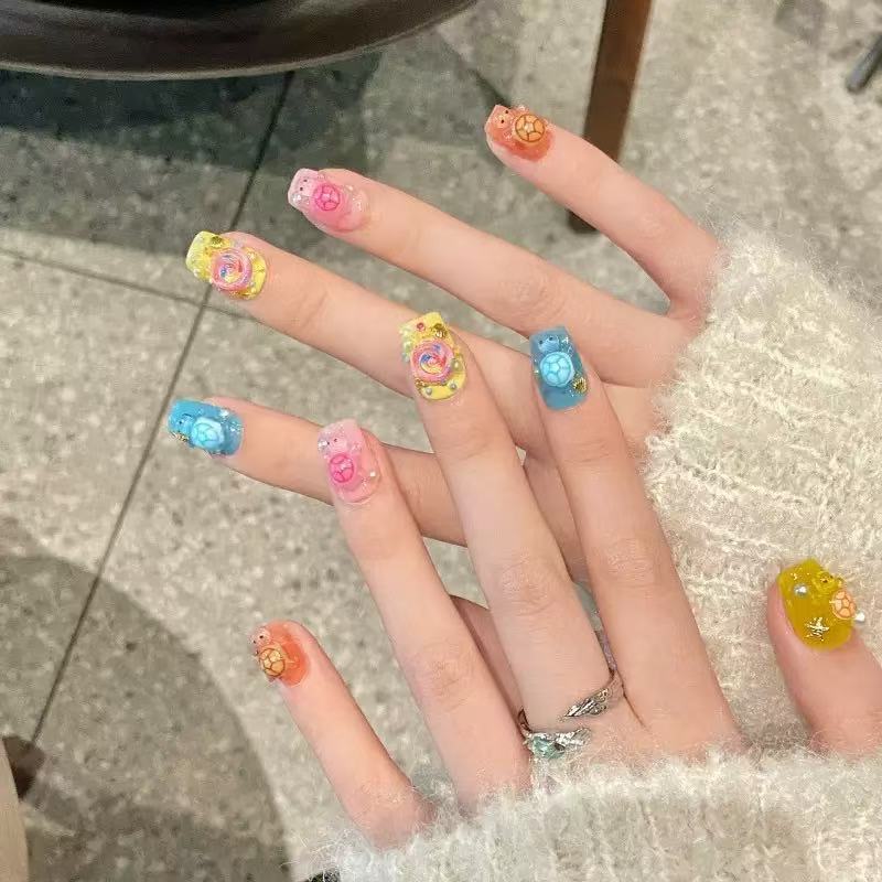 Resin Crafts - 100 миниатюрных разноцветных смоляных шармов в