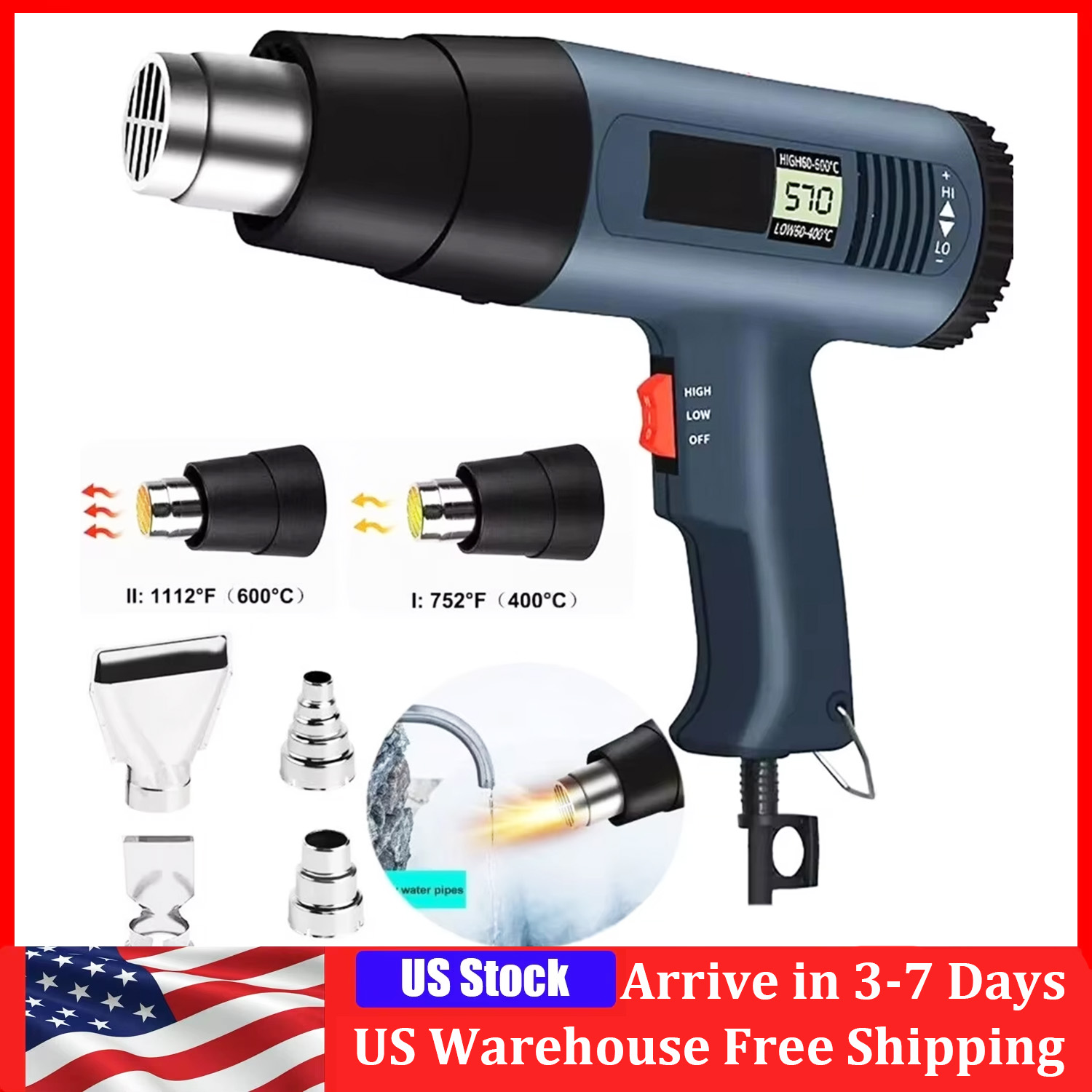 Электрический тепловой пистоле – обзор и цена Heat Gun Small