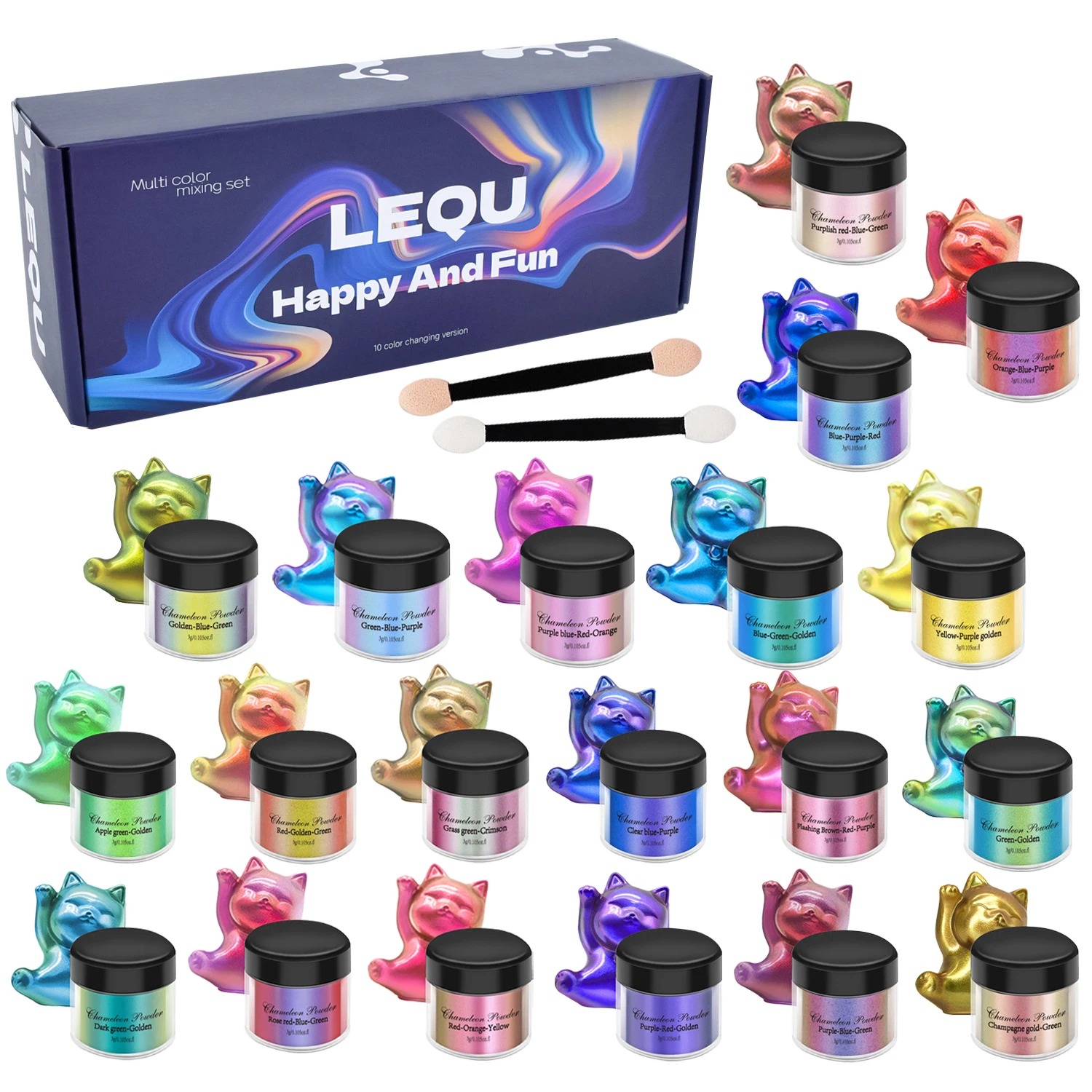 Набор хромированной пудры для  – обзор и цена Resin Pigment Set