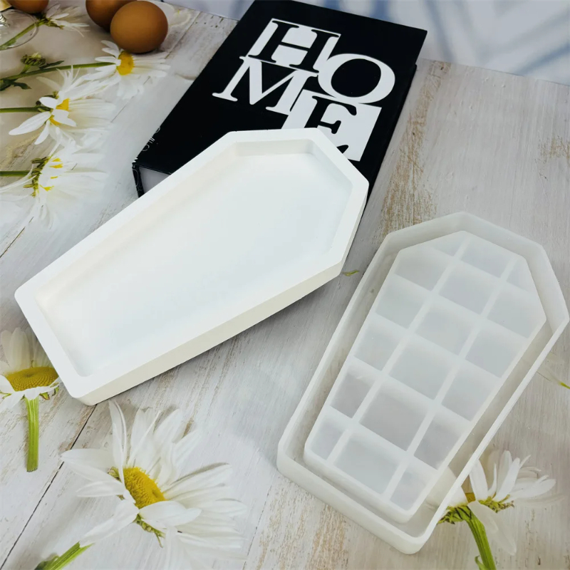 Хэллоуин гроб смола форма лото – обзор и цена Serving Tray Mold