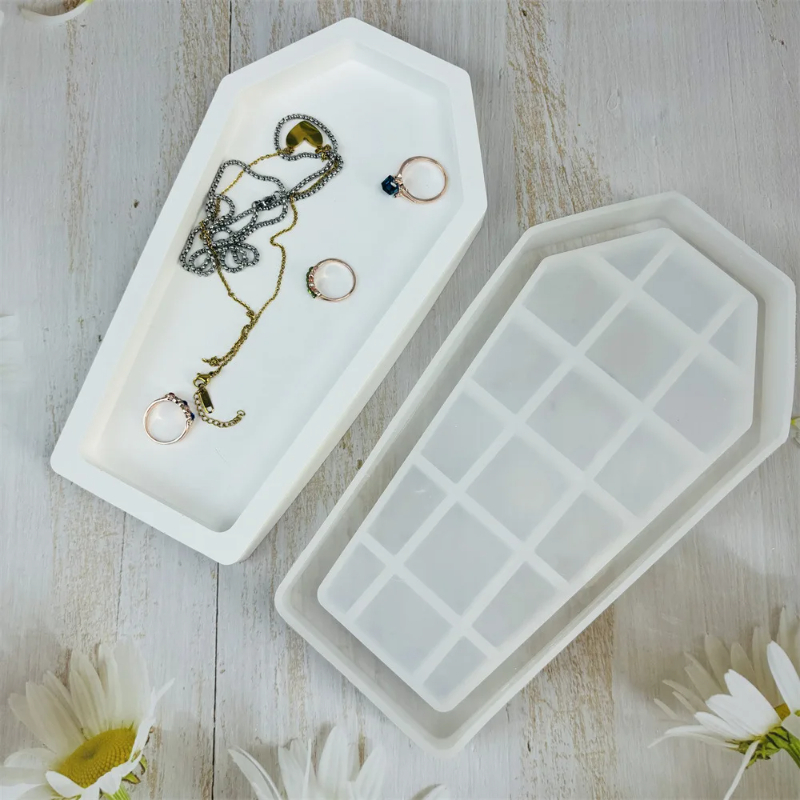 Хэллоуин гроб смола форма лото – обзор и цена Serving Tray Mold
