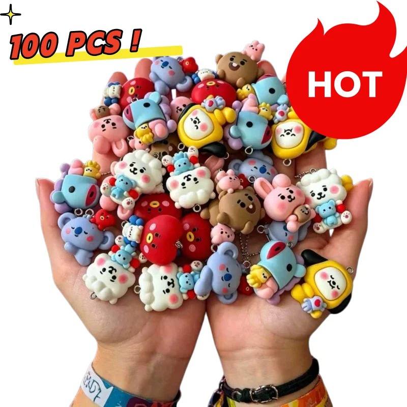 7 шт. смоляных мультяшных шарм – обзор и цена Resin Crafts