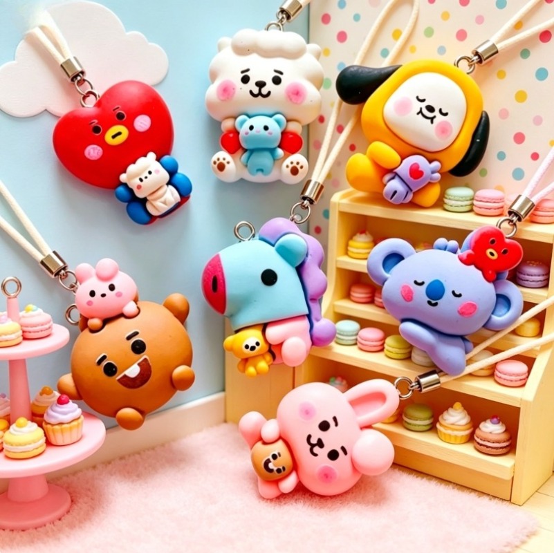 7 шт. смоляных мультяшных шарм – обзор и цена Resin Crafts