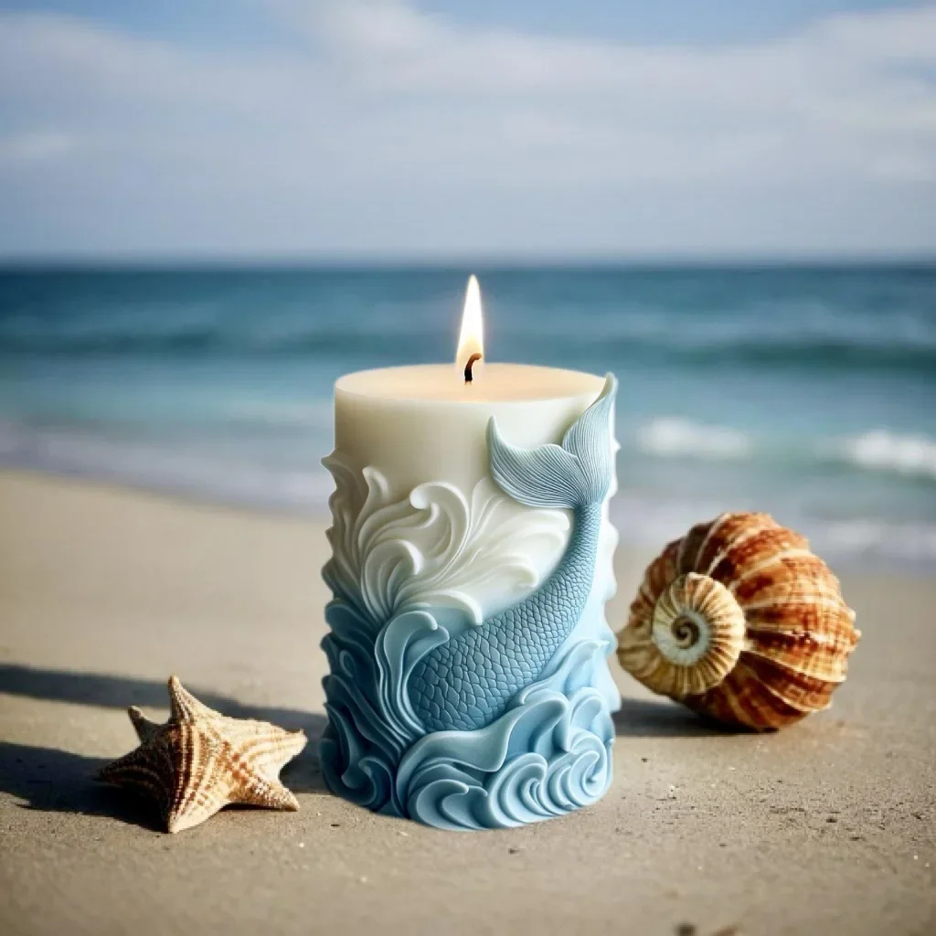 DIY океанская волна пена цилин – обзор и цена Resin Ocean Wave Mold