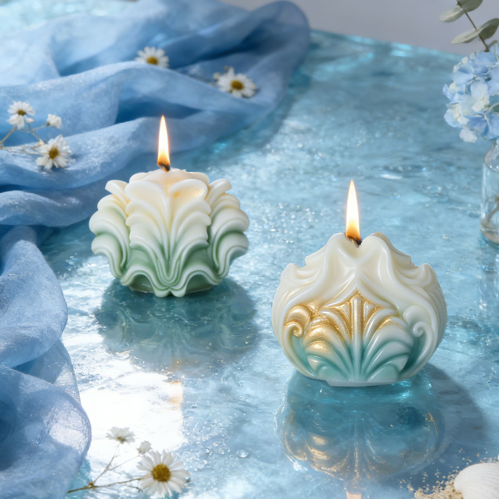 Большая силиконовая форма для  – обзор и цена Resin Ocean Wave Mold