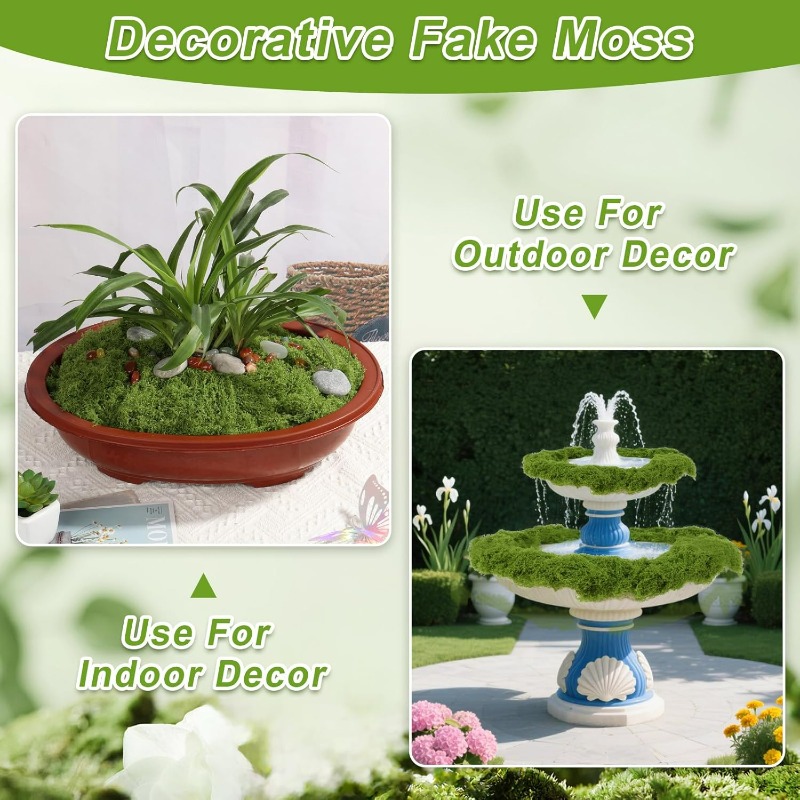 Искусственный зеленый мох для  – обзор и цена Terrarium Moss Art